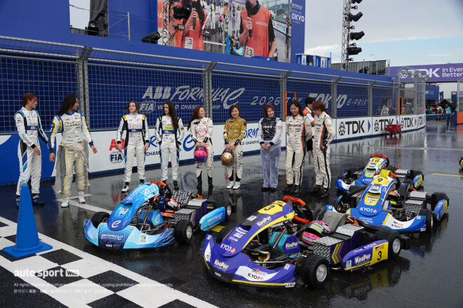 KYOJOドライバーがフォーミュラE東京でタイムアタックバトル。EVカートの速さと市街地コースに驚き