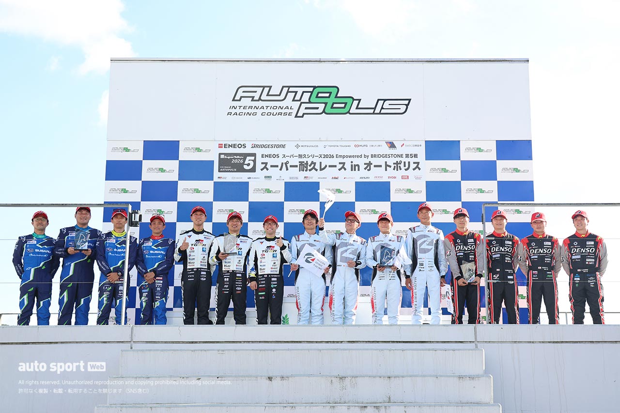 スーパー耐久第5戦オートポリスはトラブル多発のサバイバルに。TKRI松永建設AMG GT3が今季2勝目を飾る