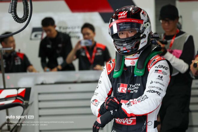 ハースの旧型車テスト／TPCが富士でスタート。午前はF1初乗りの福住仁嶺が1分18秒080をマーク
