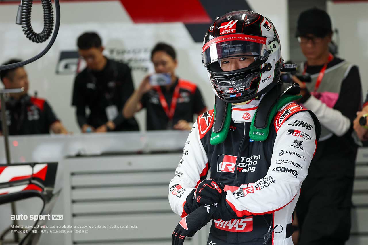 ハースの旧型車テスト／TPCが富士でスタート。午前はF1初乗りの福住仁嶺が1分18秒080をマーク