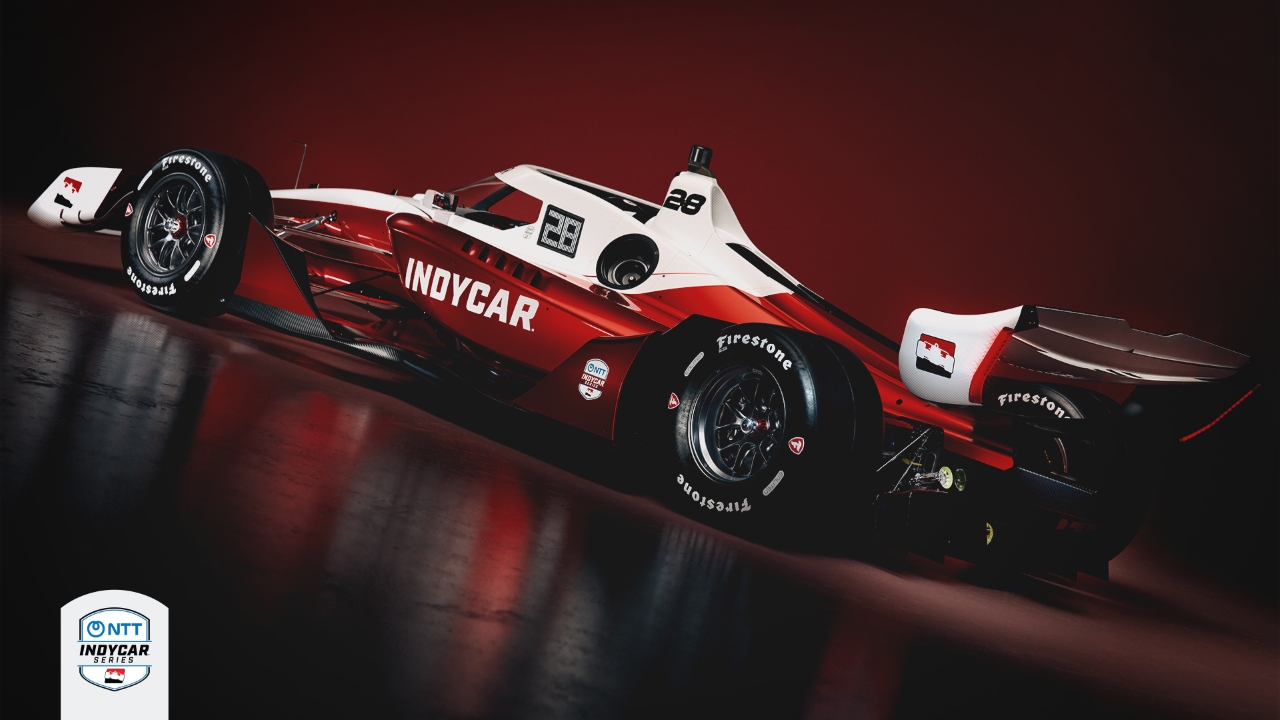 インディカー、2028年導入の新型マシン『IR-28』を発表。高速化・安全性・レース性を同時進化させた次世代シャシー