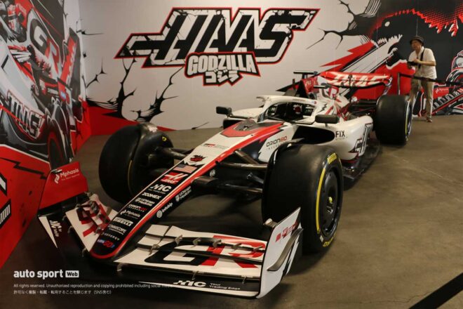 ハースF1富士テスト現場の様子
