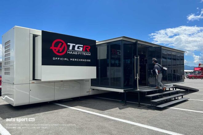 ハースF1富士テスト現場の様子