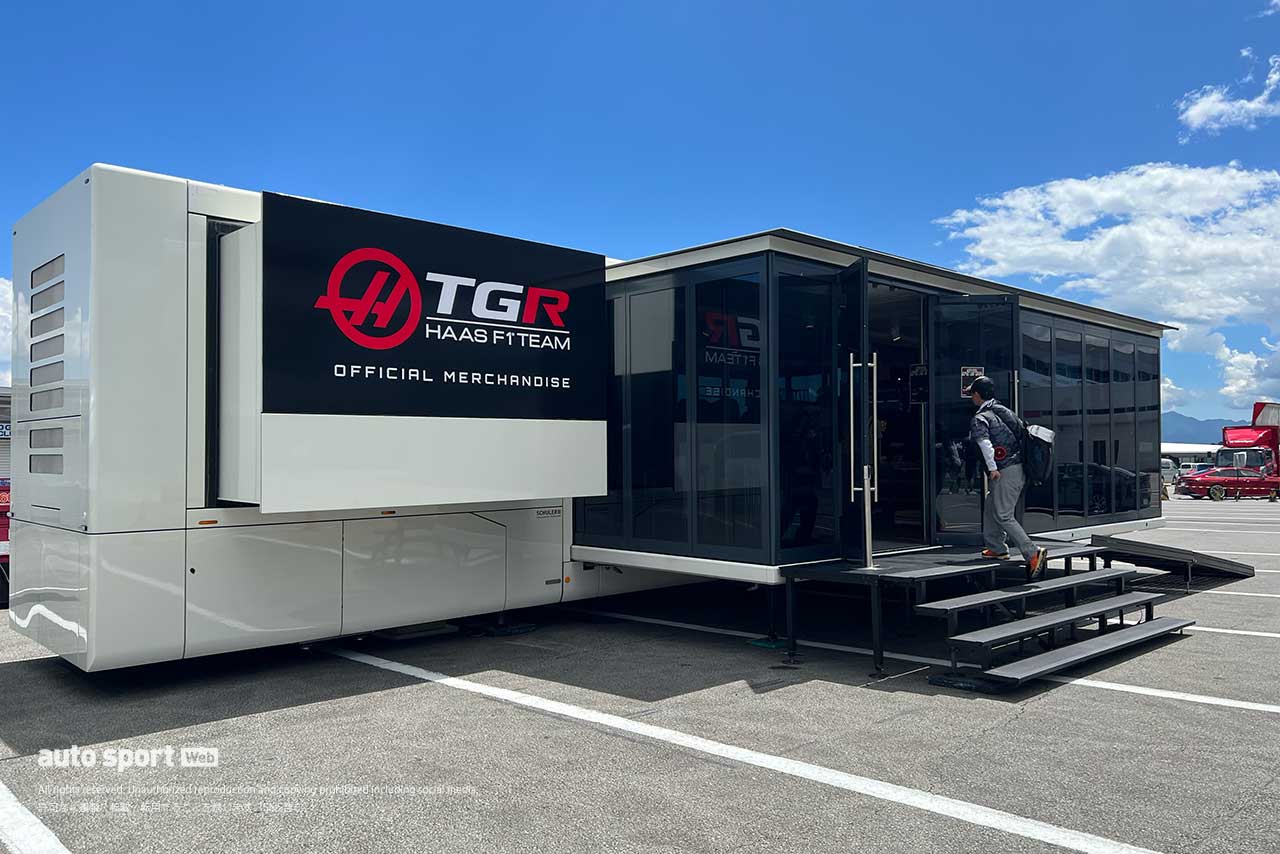 ハースF1富士テスト現場の様子