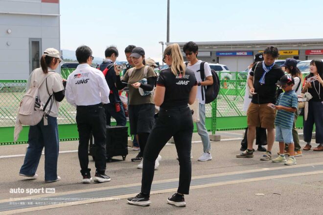 ハースF1富士テスト現場の様子