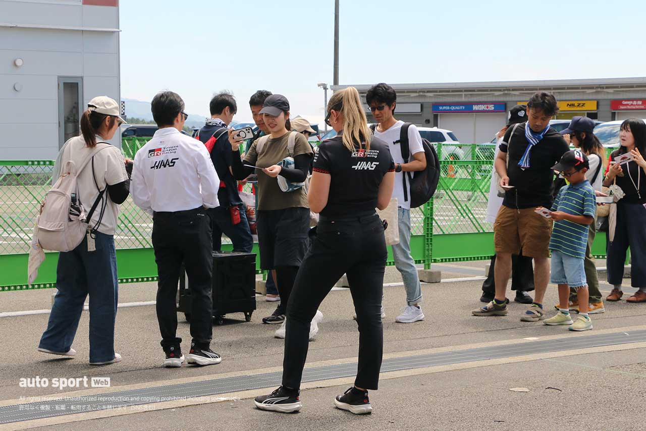 ハースF1富士テスト現場の様子