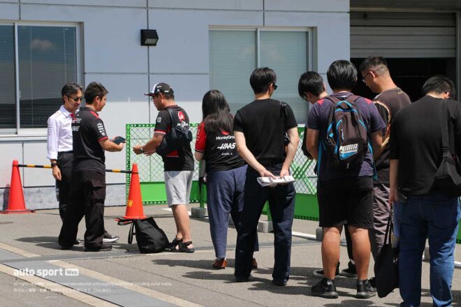 ハースF1富士テスト現場の様子