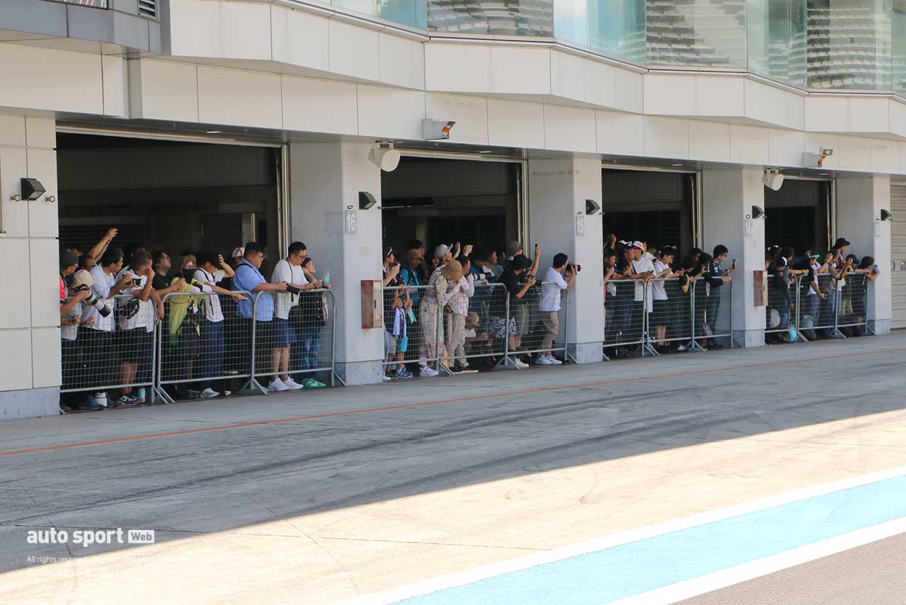 ハースF1富士テスト現場の様子
