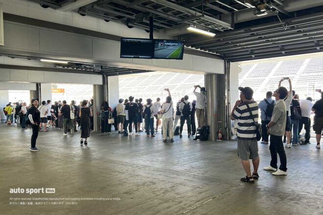 ハースF1富士テスト現場の様子