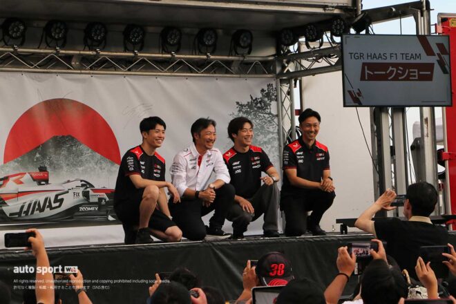ハースF1富士テスト現場の様子