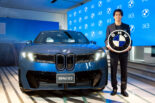 BMW、次世代コンセプトの第一弾『iX3』を発売。発表会にサッカー日本代表の中村敬斗が登場