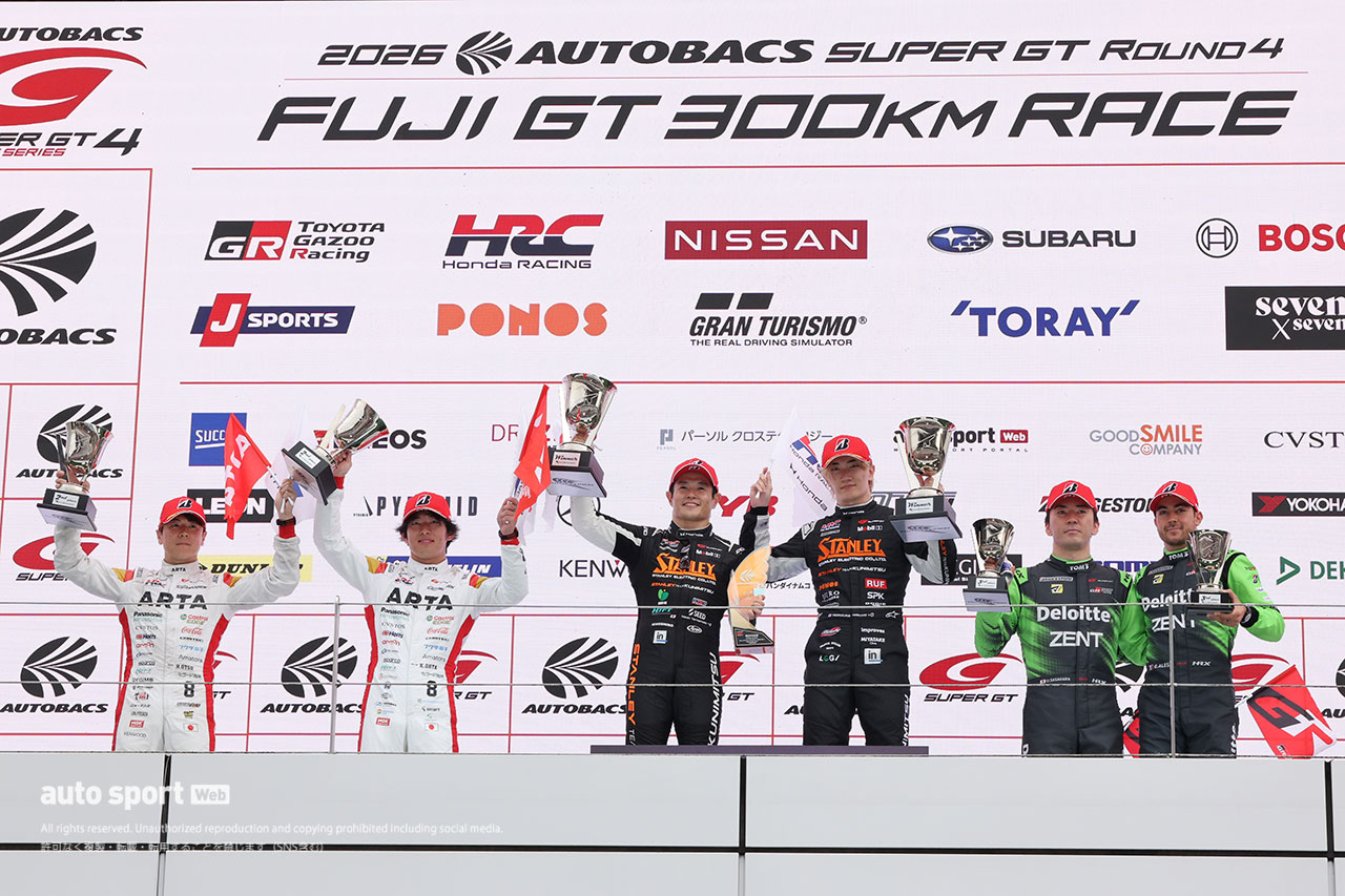 2026スーパーGT第4戦富士　GT500クラス表彰式