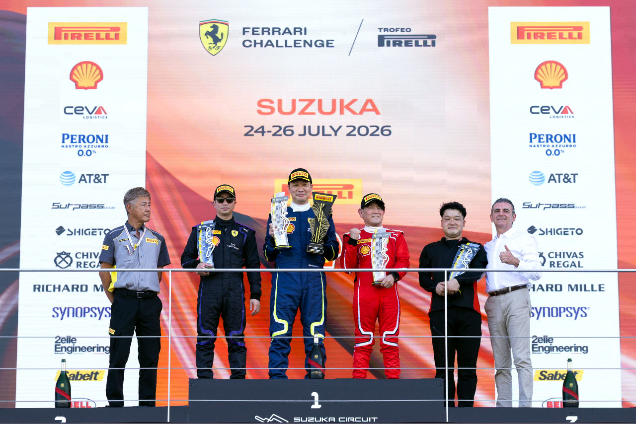 真夏の鈴鹿で2026年シーズン閉幕。Yamatatsuがフェラーリ・チャレンジ・ジャパン新王者に輝く