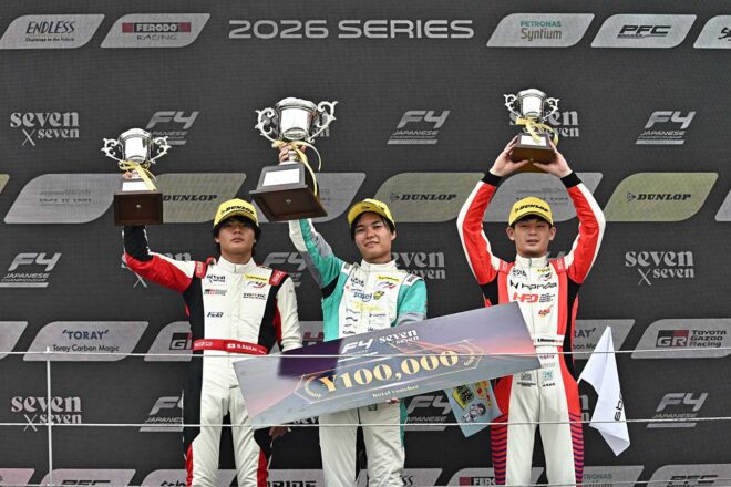 2026年FIA-F4選手権第6戦富士　チャンピオンクラス表彰式