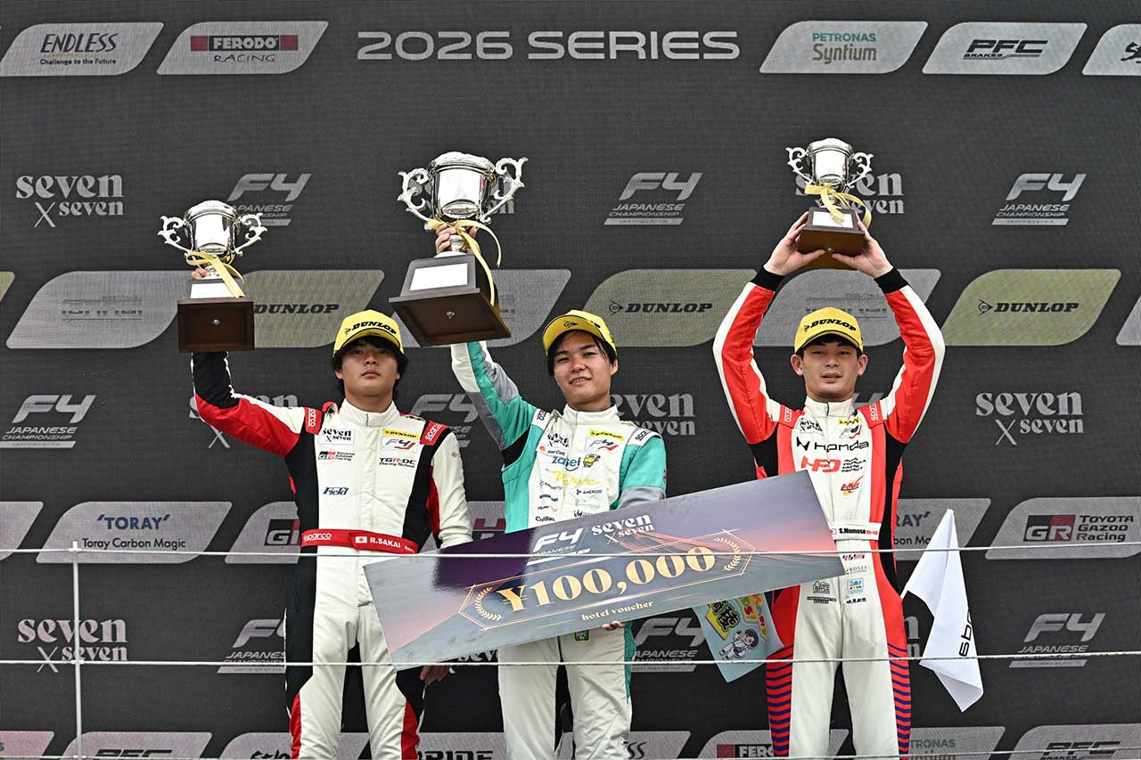 2026年FIA-F4選手権第6戦富士　チャンピオンクラス表彰式
