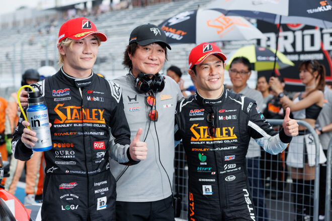 牧野任祐／小島一浩監督／山本尚貴（STANLEY HRC PRELUDE-GT）