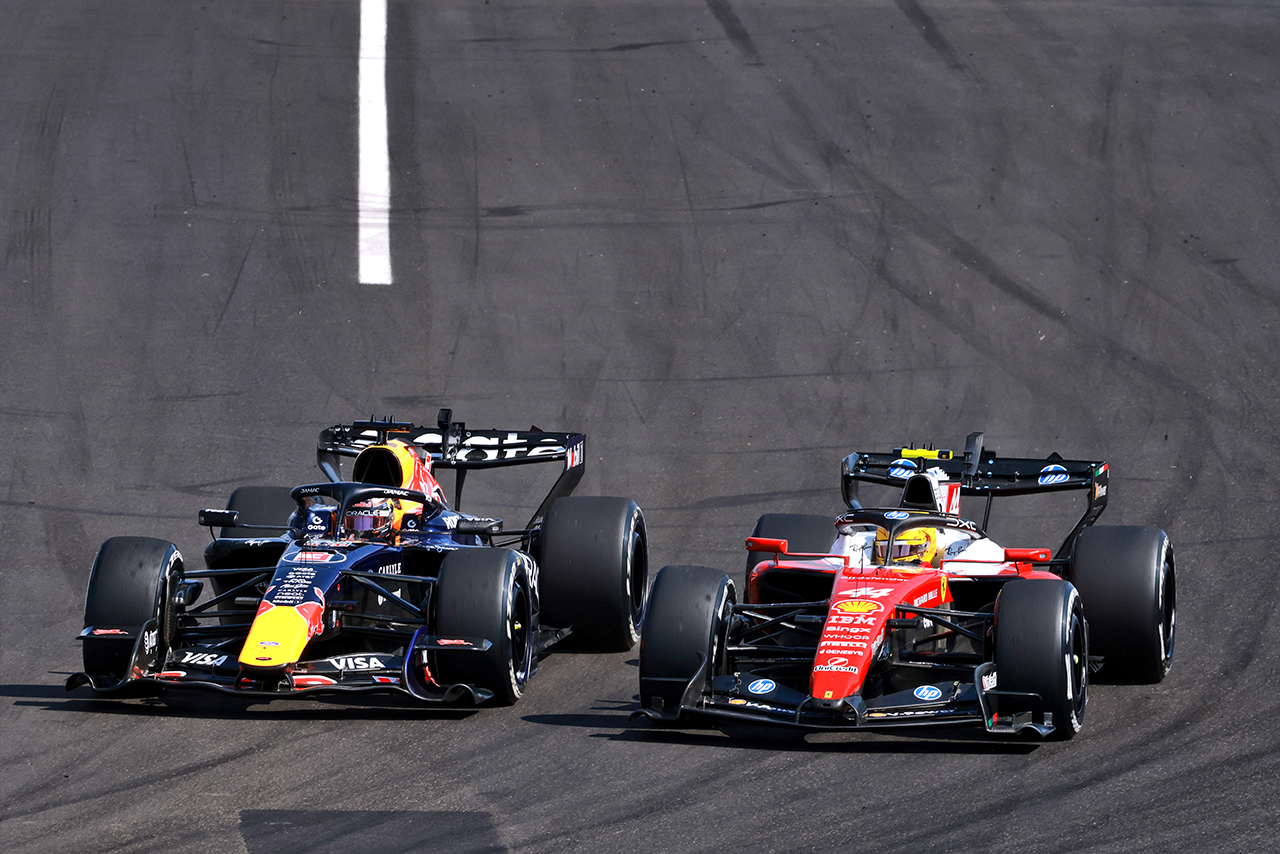 マックス・フェルスタッペン（レッドブル）とルイス・ハミルトン（フェラーリ）