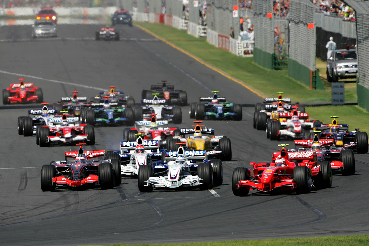 2007年F1第1戦オーストラリアGP表彰式　スタート