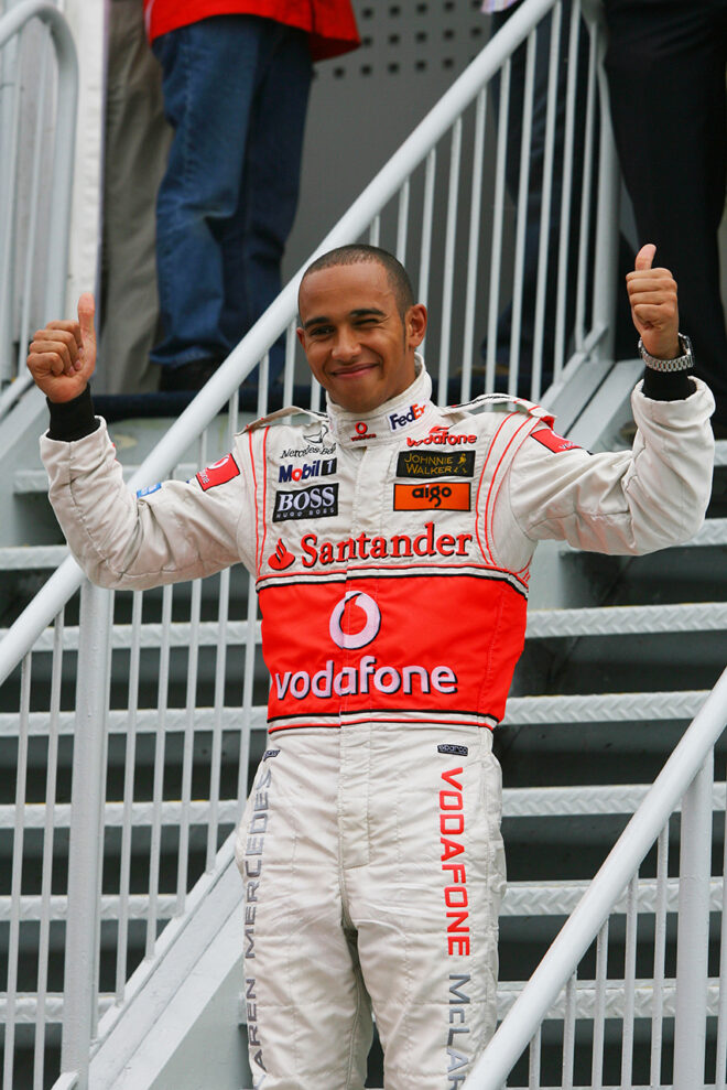 初優勝を飾ったルイス・ハミルトン（マクラーレン）