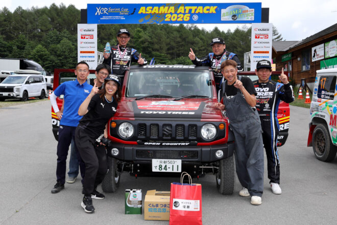 トーヨータイヤのオープンカントリー装着車がXCRスプリントカップ第4戦『浅間アタック』で激しいバトルを展開