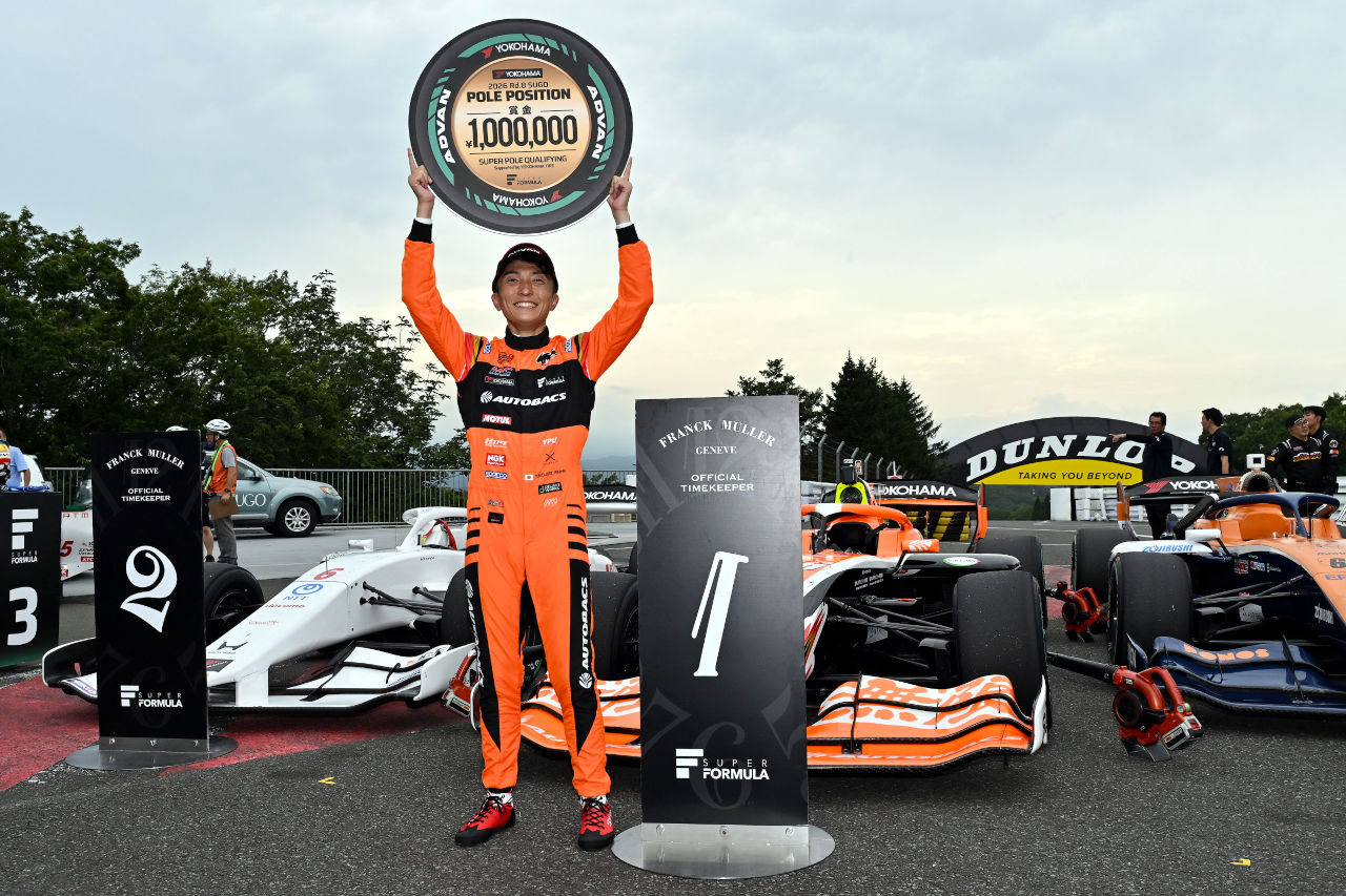野尻智紀がQ3で逆転、最速連発の太田格之進を退け通算25回目のポールポジション獲得。イゴール・オオムラ・フラガは自己最高3番手に【第8戦SUGO予選レポート】
