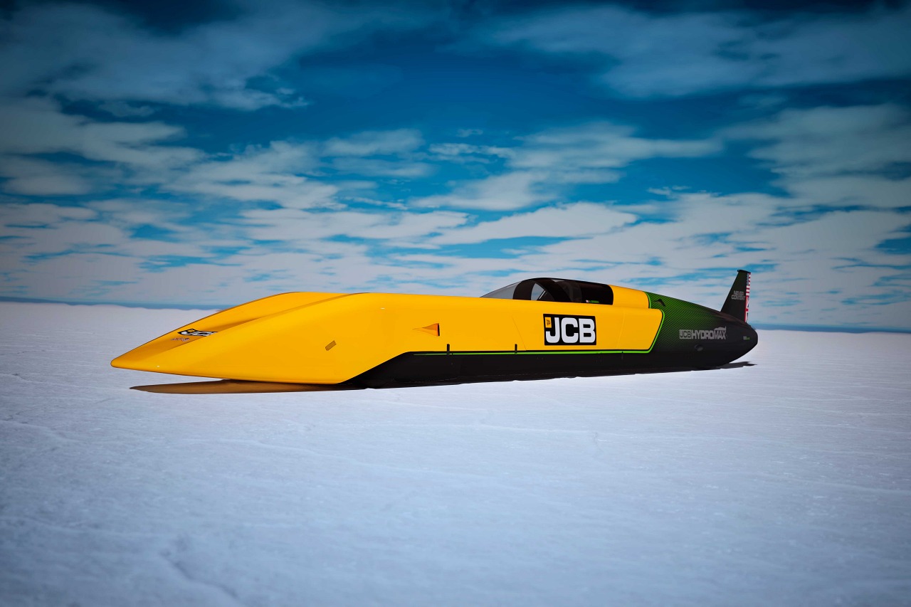 FIAランドスピードレコード挑戦の『JCBハイドロマックス』が、水素動力車による世界新記録を樹立