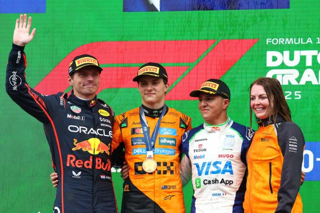 2025年F1オランダGP　表彰式