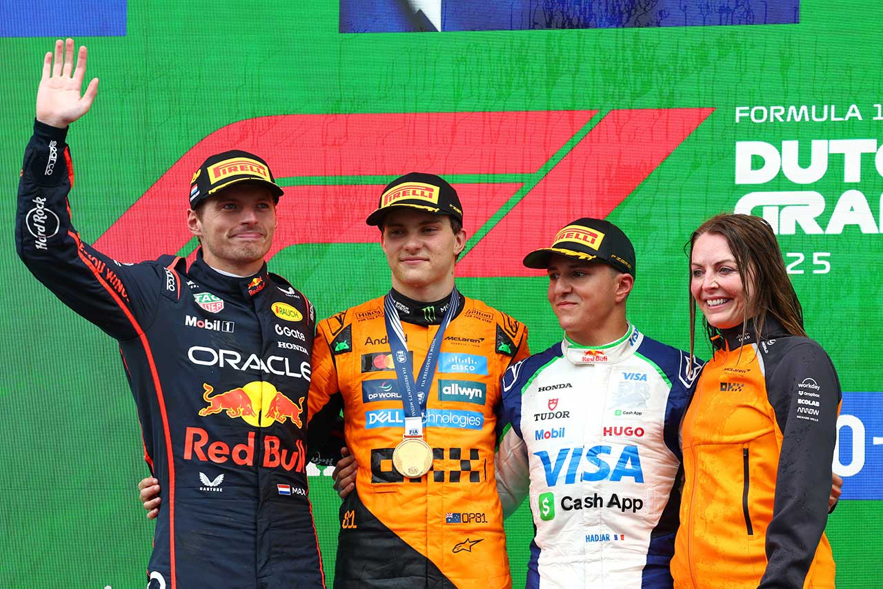 2025年F1オランダGP　表彰式