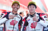 Moto2時代の2022年、アルゼンチンGPでともに表彰台に立った小椋藍とソムキアット・チャントラ