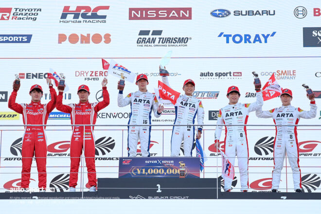 2026スーパーGT第5戦鈴鹿　GT500クラス表彰式