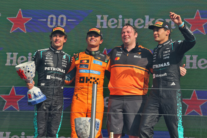 2026年F1第12戦オランダGP　表彰式