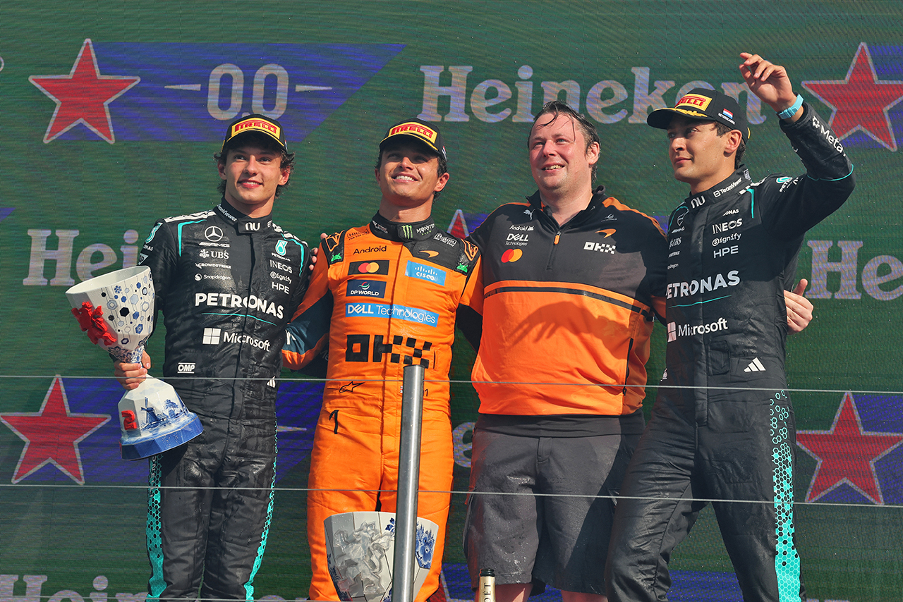 2026年F1第12戦オランダGP　表彰式