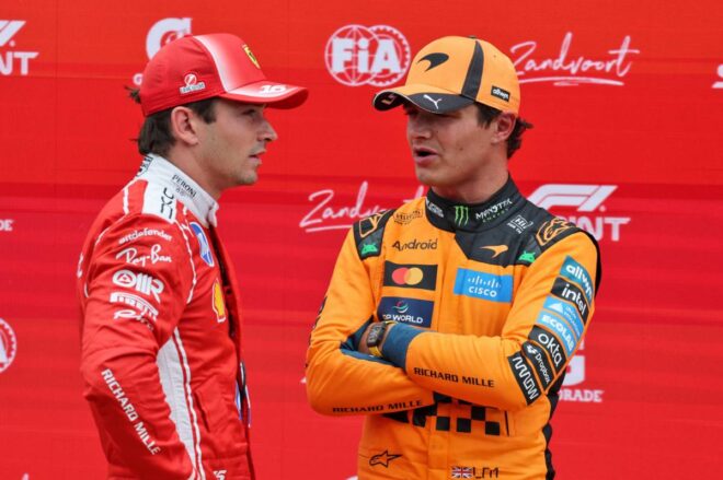シャルル・ルクレール（フェラーリ）＆ランド・ノリス（マクラーレン）