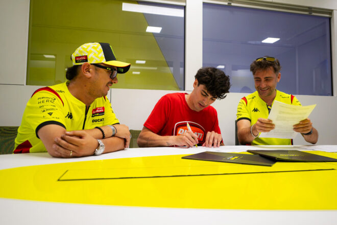 フェルミン・アルデゲル、VR46レーシング・チームへ。ドゥカティファクトリーライダーとして2年契約を発表