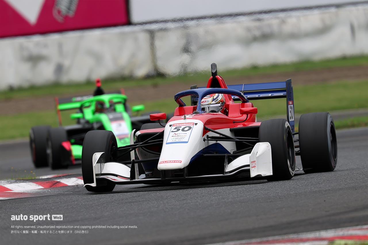 スーパーフォーミュラ・ライツ第13戦SUGOは鈴木斗輝哉がポール・トゥ・ウインで初優勝を飾る