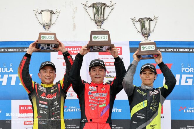 スーパーフォーミュラ・ライツ第13戦SUGOは鈴木斗輝哉がポール・トゥ・ウインで初優勝を飾る