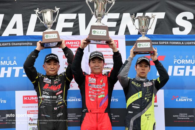 全日本スーパーフォーミュラ・ライツ選手権第14戦は雨中のレースを制し鈴木斗輝哉が連勝を飾る