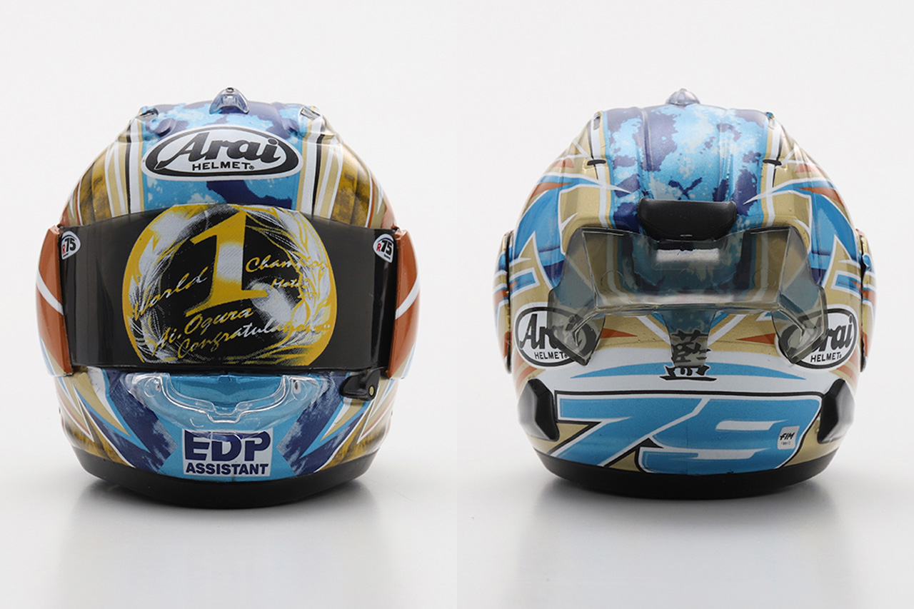 小椋藍 2024年 Moto2 World champion ヘルメット by スパーク 1/5スケール