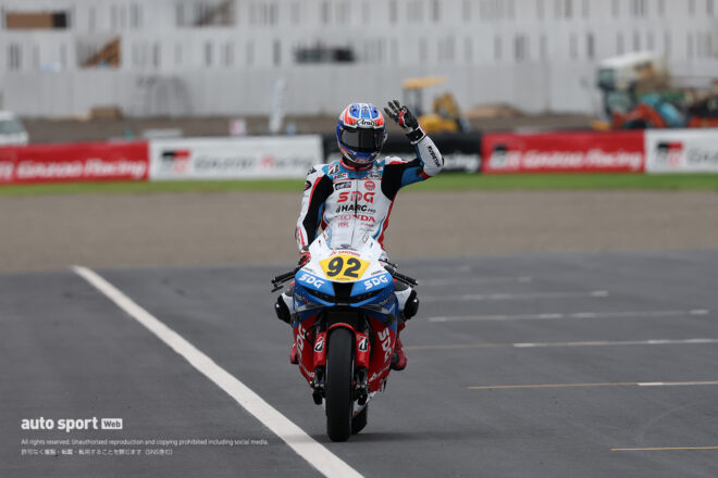3位を獲得した國井勇輝（SDG Team HARC-PRO.Honda）／2026全日本ロード第5戦もてぎ JSB1000 レース2