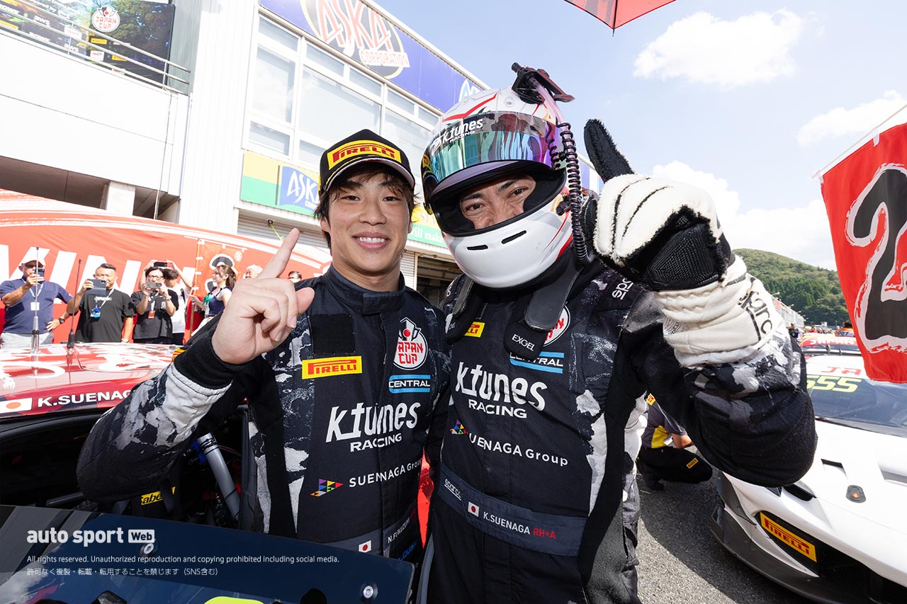 SROジャパンカップ第3ラウンド岡山のレース2は緊迫のバトルを制しK-tunes Racingの96号車が嬉しい地元優勝を飾る