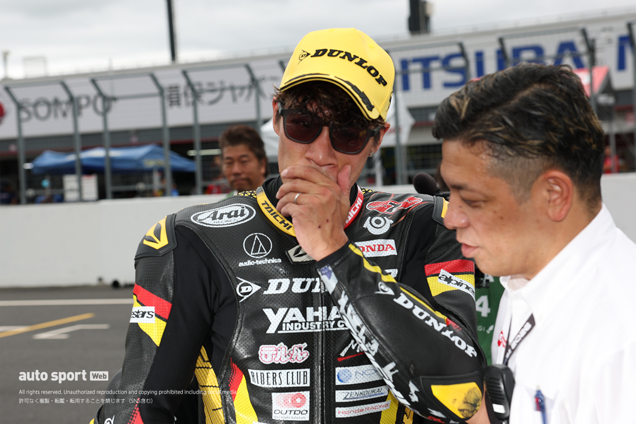 レース後に悔し涙を滲ませる長島哲太（DUNLOP Racing Team with YAHAGI）／2026全日本ロード第5戦もてぎ JSB1000 レース2