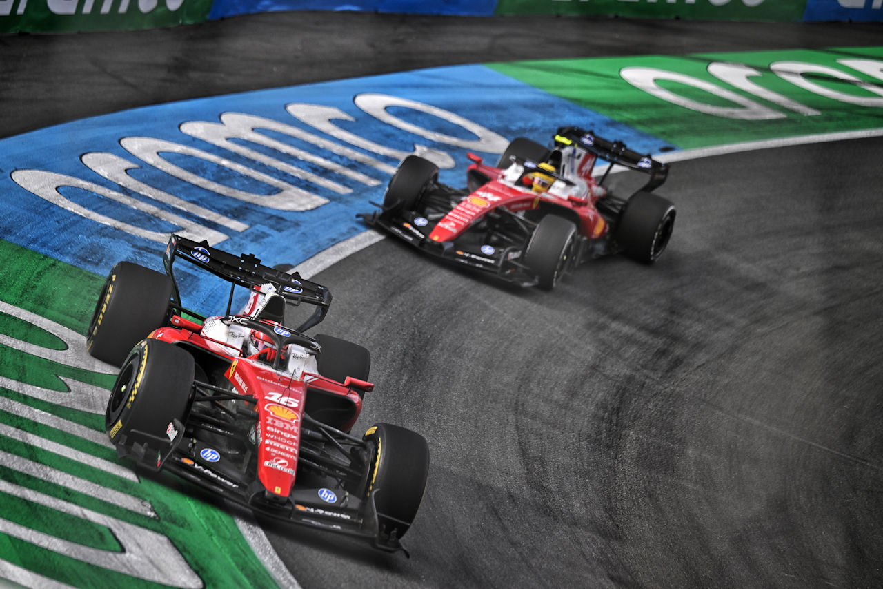 シャルル・ルクレールとルイス・ハミルトン（フェラーリ）