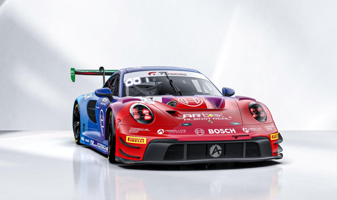 レインボーカラーのポルシェ911 GT3 Rが鈴鹿1000km参戦へ。アブソリュート・レーシングがボッシュとコラボ