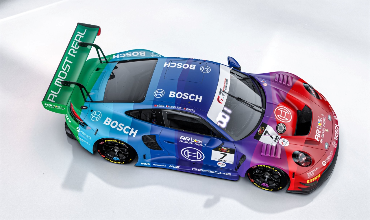 レインボーカラーのポルシェ911 GT3 Rが鈴鹿1000km参戦へ。アブソリュート・レーシングがボッシュとコラボ