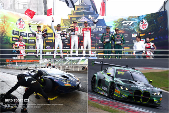 アウディが岡山を完全制覇。初戦はGT-R、2戦目はポルシェの追撃かわし0.089秒差チェッカー／GTWCアジア