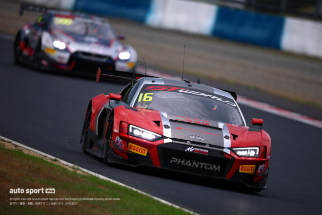 アウディが岡山を完全制覇。初戦はGT-R、2戦目はポルシェの追撃かわし0.089秒差チェッカー／GTWCアジア