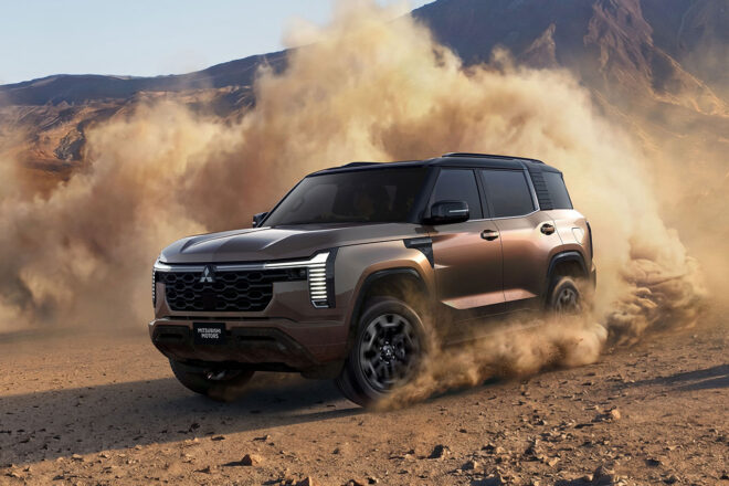 ミツビシ、新型『パジェロ』を世界初公開。新世代フラッグシップとして走り、快適性、上質さを全方位で大幅進化