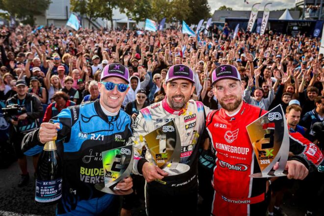 クリストファーソンやローブまでも撃破。地元ファビアン・パイエが大金星の初優勝／EuroRX第5戦