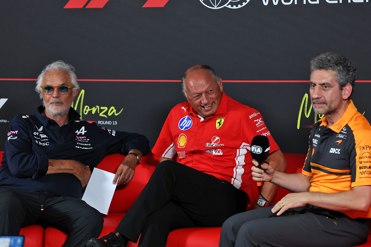 2026年F1第13戦イタリアGP　金曜会見に登壇した3チームの代表者