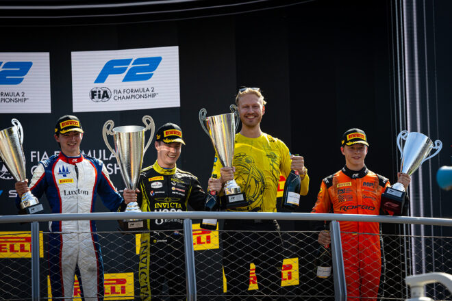2026年FIA F2第10戦モンツァ　スプリントレース表彰式